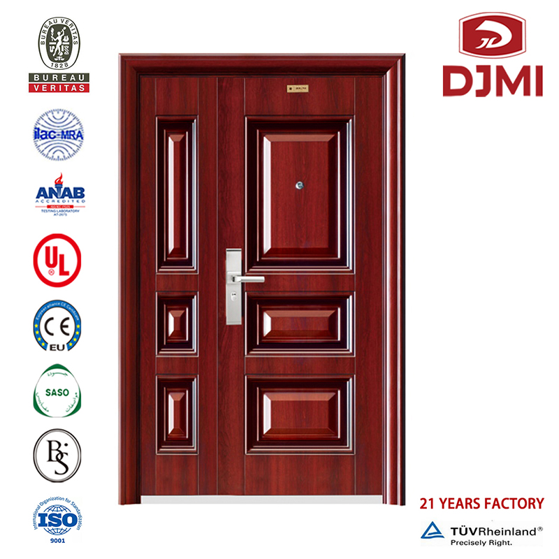 Multifunkcionális Puertas De Hierro rezidens amerikai panel Nigéria Külső 2015 Új acélajtó Made in China Professzionális Borsózott Design Entrance Doors Steel Door Security