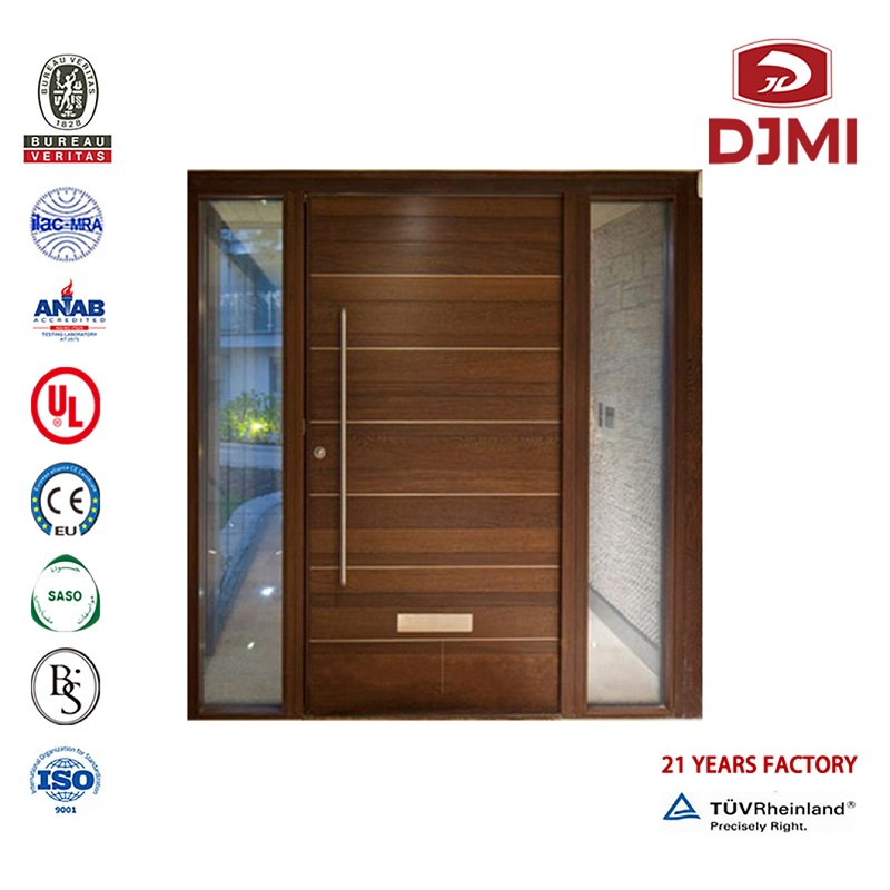 Cheap Decorative Plywood Wooden Doors Dubai Teak Wood Price in lndia Customized Sling Track Teak Doors Lengyel Color Wood Artistic Door Design New Beállítások Egyszerű Fa Entry Modern Szilárd Külső Ajtó